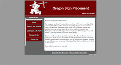 Desktop Screenshot of oregonsignplacement.com